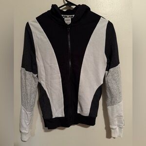 VS PINK Zip-Up Colorblock Hoodie